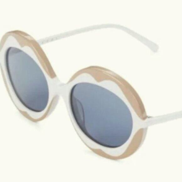 Marni 53mm Round flower Sunglasses ice beige main image 4